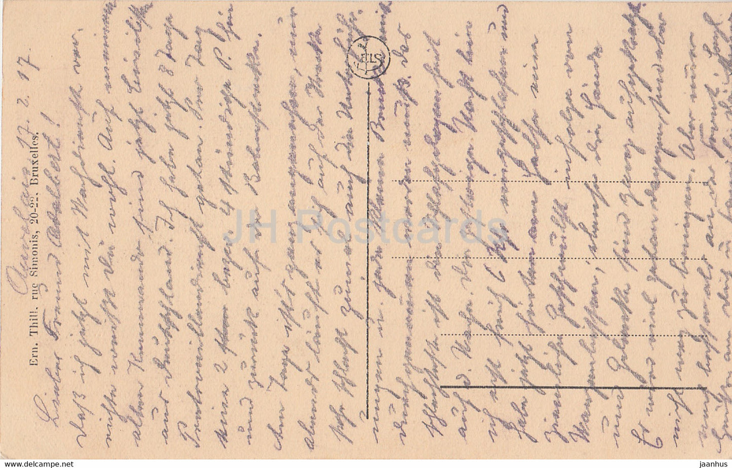 Lustin - Rochers de Fresnes - old postcard - 1917 - Belgium - used