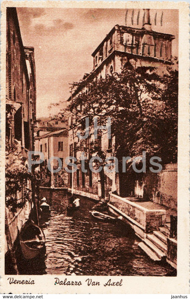 Venezia - Venice - Palazzo Van Axel - Sanudo Palace - old postcard - 1939 - Italy - used - JH Postcards