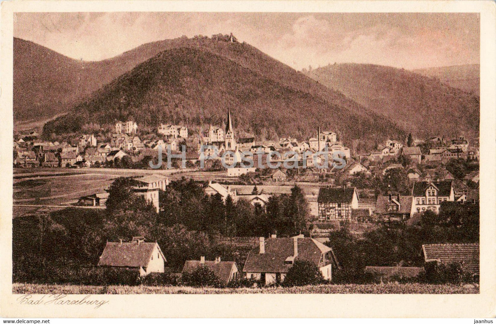 Bad Harzburg - 1 - old postcard - 1927 - Germany - used - JH Postcards