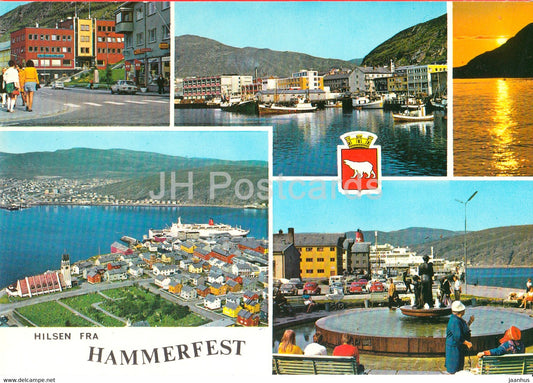 Hilsen fra Hammerfest - The World's northernmost town - Norway - unused - JH Postcards