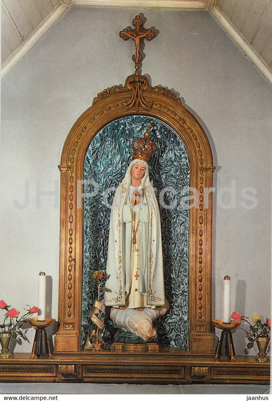 Fatima - a verdadeira imagem de Fatima na autentica capelinha - chapel - 414 - 1968 - Portugal - used - JH Postcards