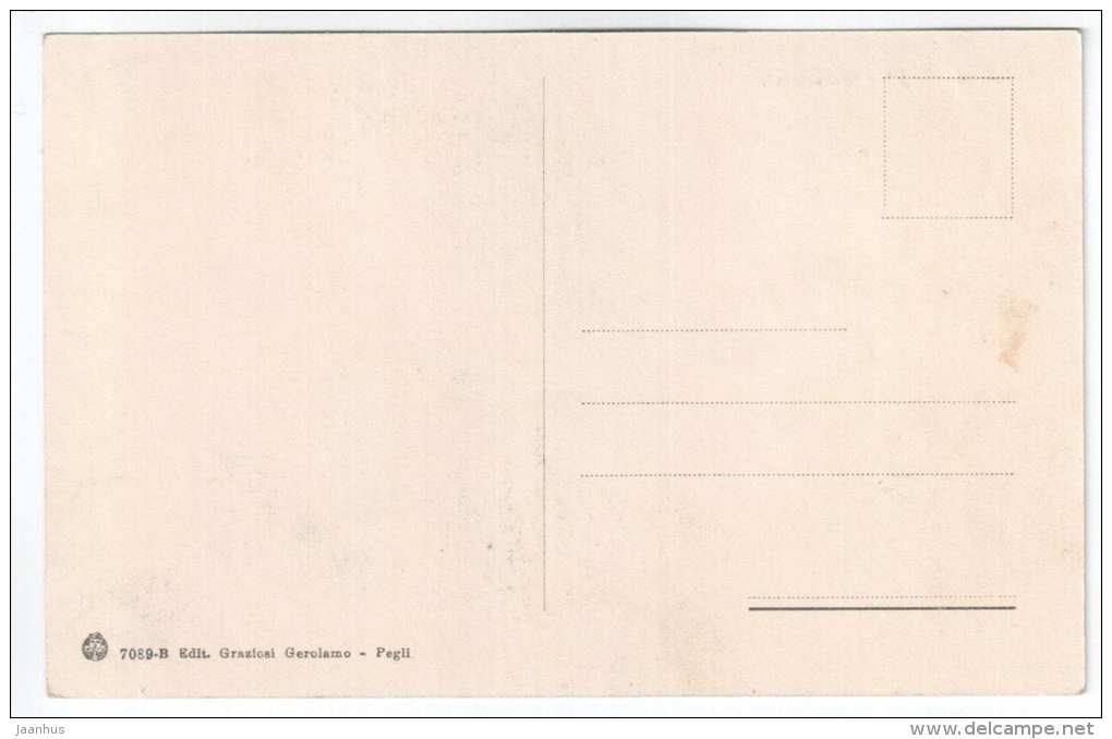 Mareggiata - Saluti da Pegli - palm - 7089 - Edit. Graziosi Gerolamo - old postcard - Italy - unused - JH Postcards