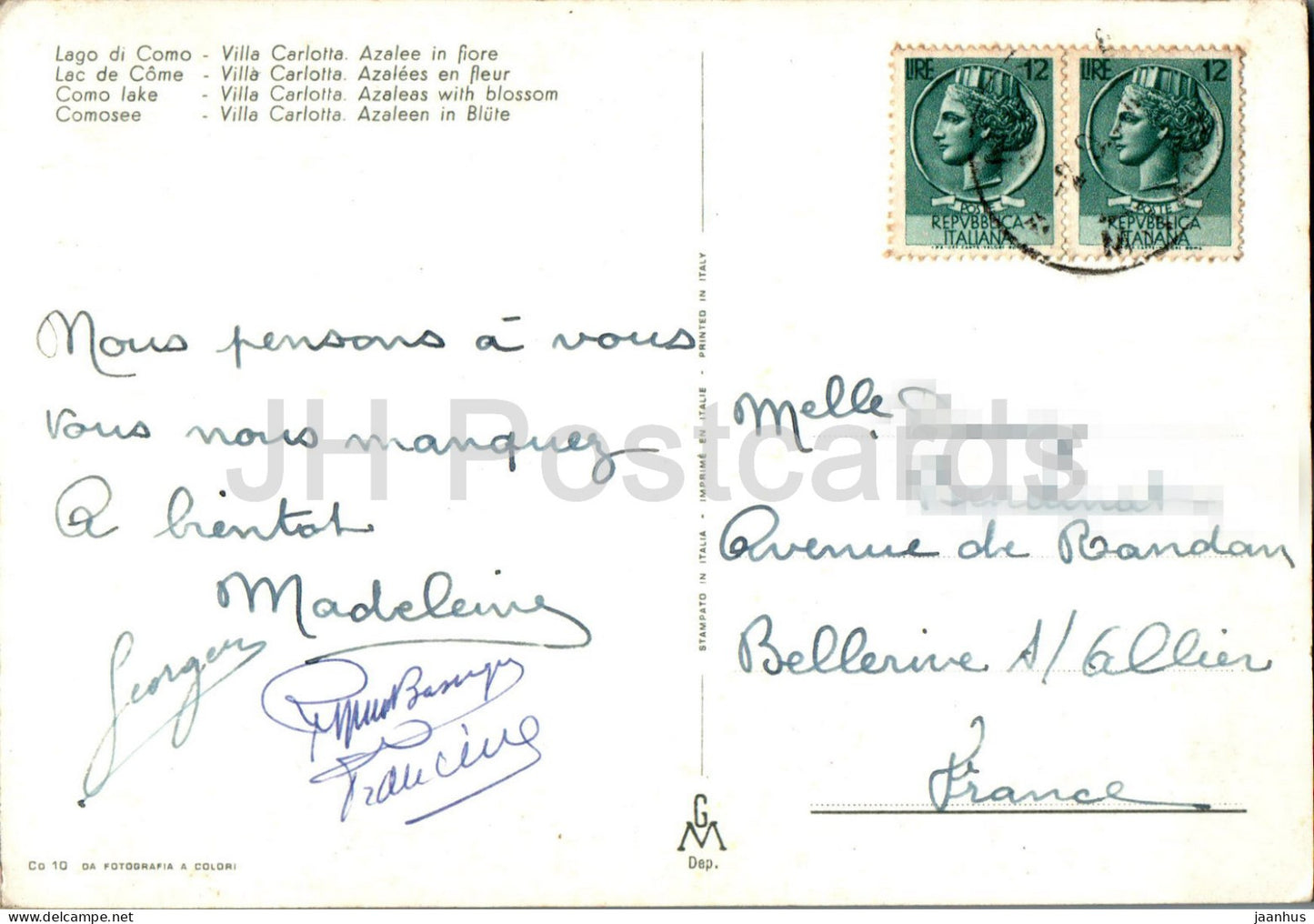La go di Como - Villa Carlotta - Azalee in Fiore - Comer See - Blüte - 10 - Italien - gebraucht 