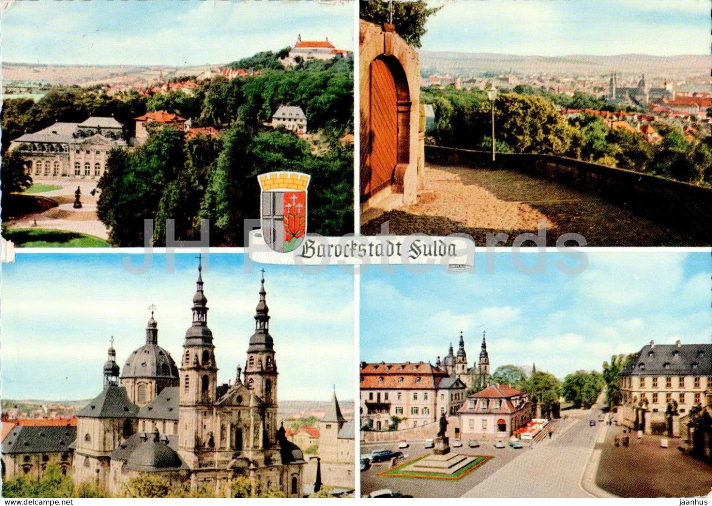 Barockstadt Fulda - Orangerie - Frauenberg - Dom - Barockviertel - multiview - 1974 - Germany - used