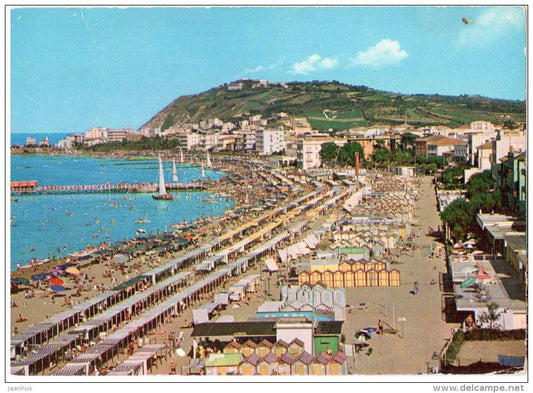 La Bella Spiaggia e Alberghi - beach and hotels - Cattolica - Rimini - Emilia-Romagna - 235 - Italia - Italy - used - JH Postcards