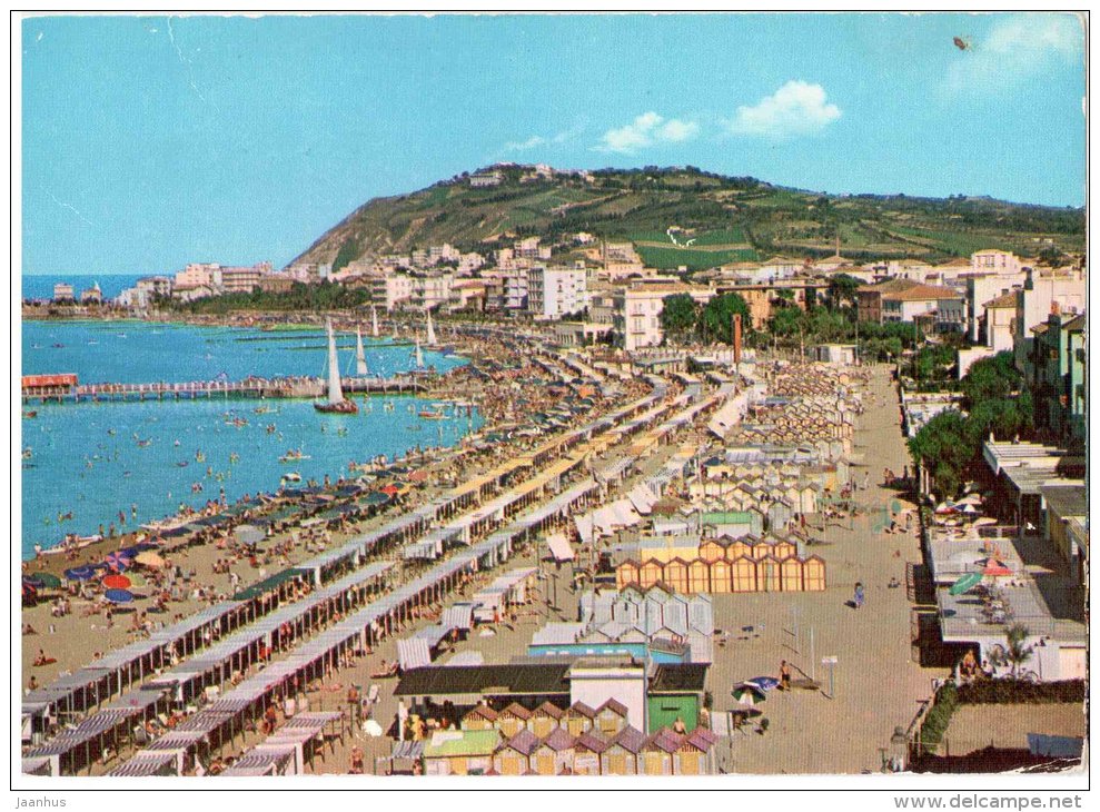 La Bella Spiaggia e Alberghi - beach and hotels - Cattolica - Rimini - Emilia-Romagna - 235 - Italia - Italy - used - JH Postcards