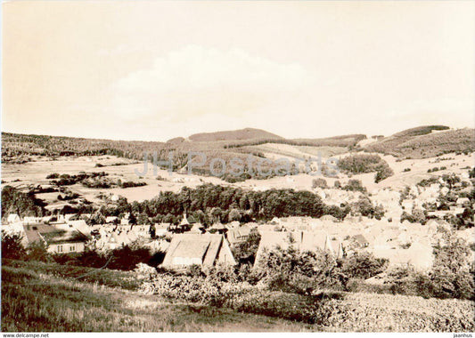 Steinbach Hallenberg - Blick zum Hermannsberg - old postcard - 1974 - Germany DDR - unused - JH Postcards