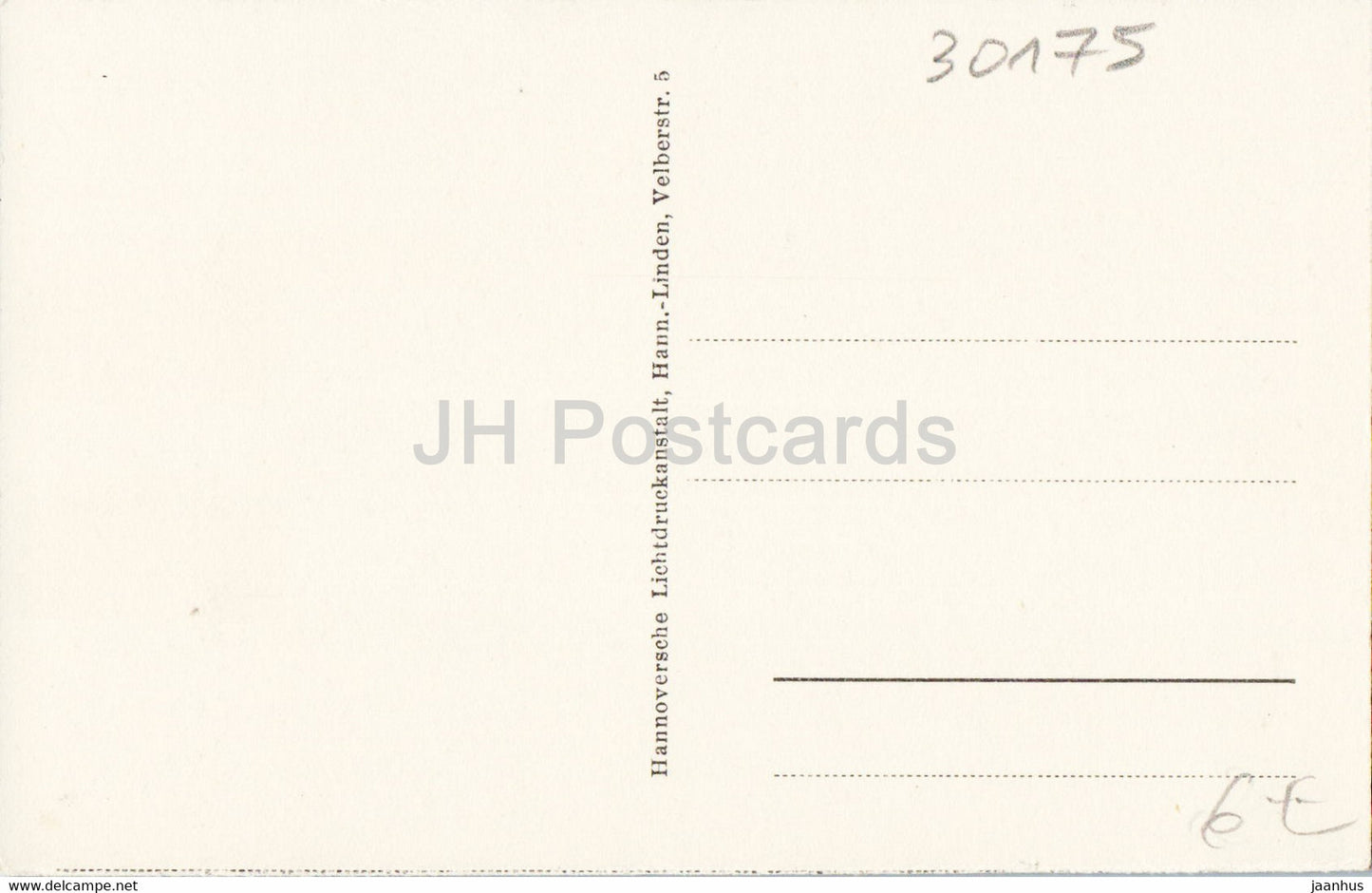 Hanovre - Herrenhausen - Kurfurstl Schloss - château - carte postale ancienne - Allemagne - inutilisé