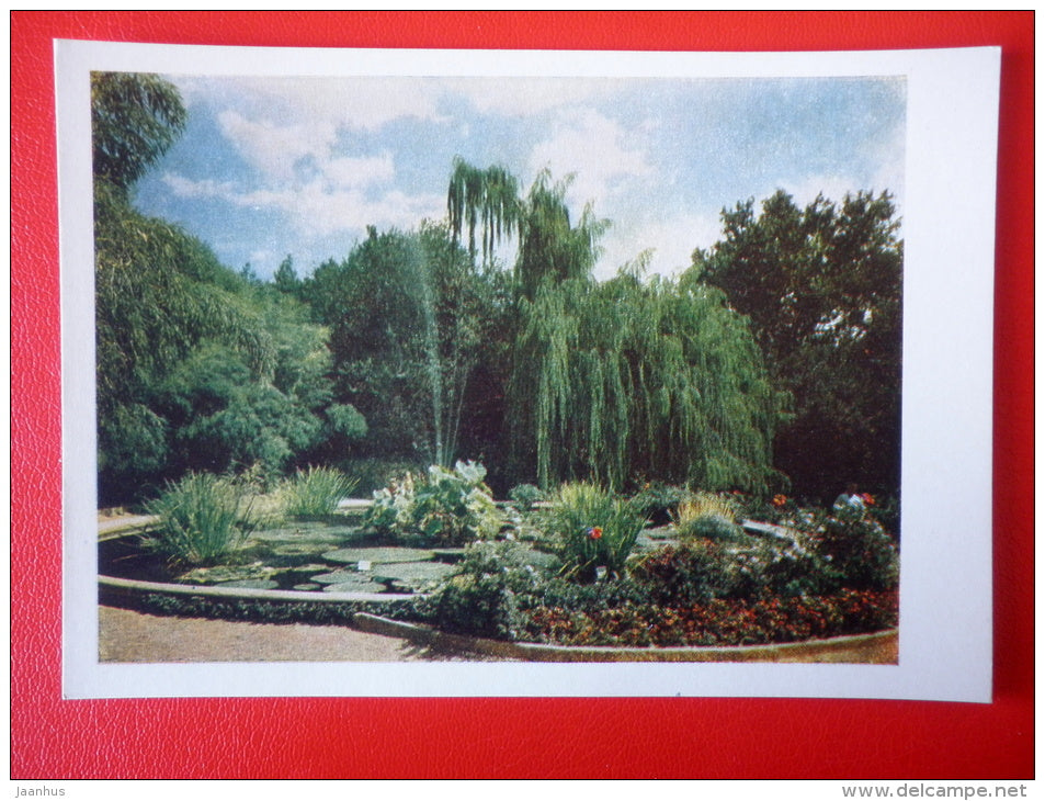 The Pool in the Nikitsky Botanical Gardens - Krym - Crimea - 1956 - Ukraine USSR - unused - JH Postcards