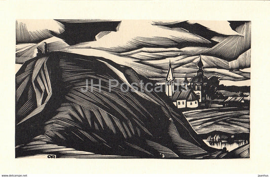 Suzdal - Earth Wall - illustration by A. Kalashnikov - 1969 - Russia USSR - unused - JH Postcards