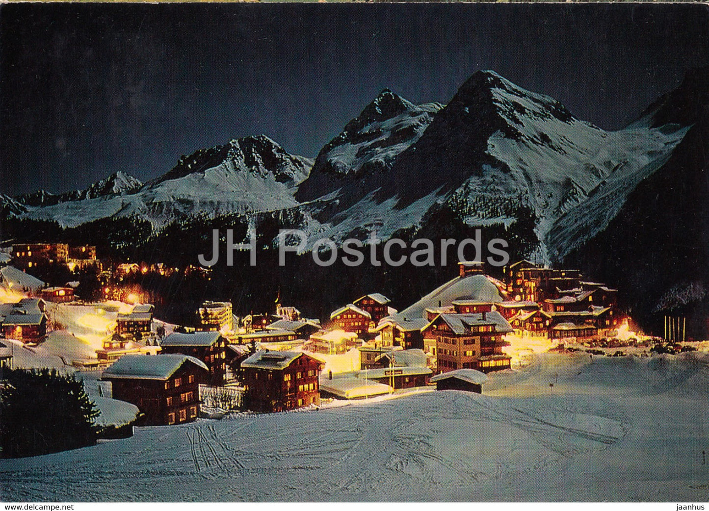 Inner Arosa Mondscheinnacht - 1965 - Switzerland - used - JH Postcards