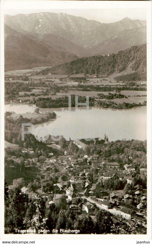 Tegernsee gegen Blauberge - old postcard - Germany - unused - JH Postcards