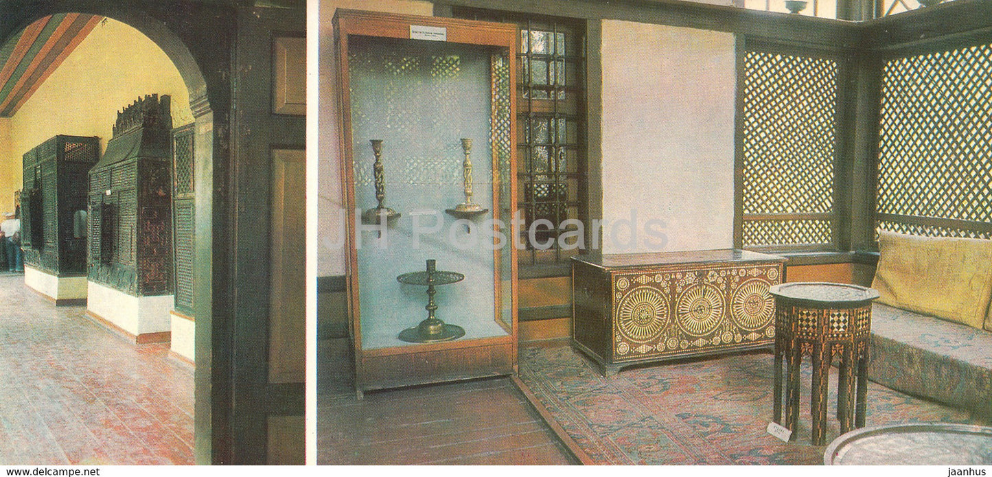 Bakhchisaray Palace Museum - Interior of Harem rooms - 1 - Crimea - 1981 - Ukraine USSR - unused - JH Postcards