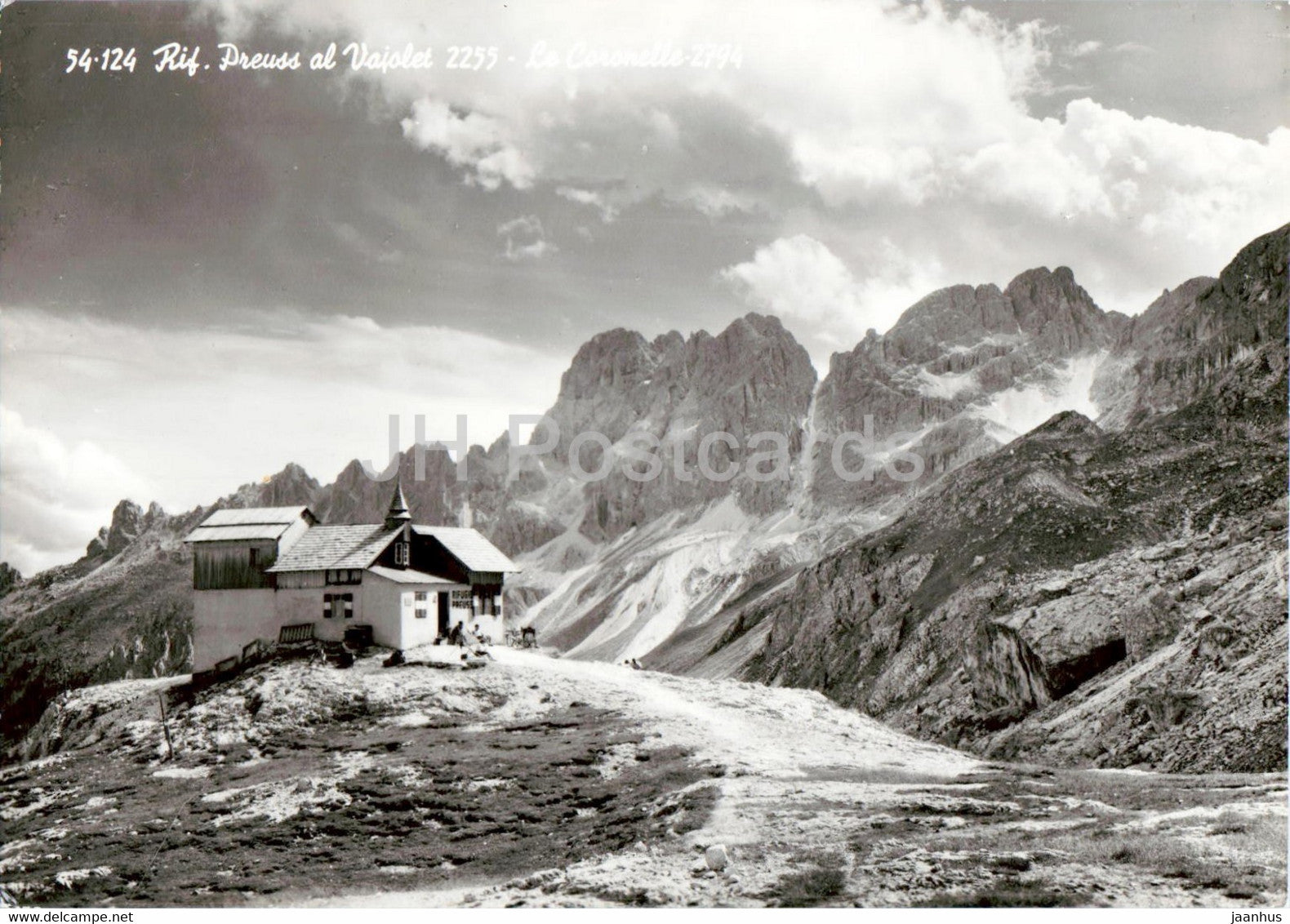 Rif Preuss al Vajolet - Coronelle - old postcard - Italy - unused - JH Postcards
