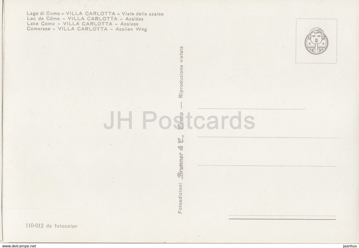 Lago di Como - Villa Carlotta - Viale delle azalee - Azaleas - flowers - Italy - Italia - unused