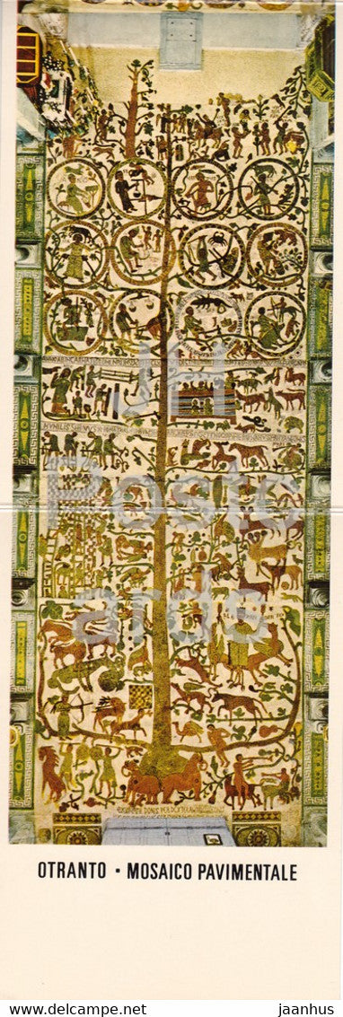 Otranto - Mosaico Pavimentale - floor mosaic - Italy - Italia - unused - JH Postcards