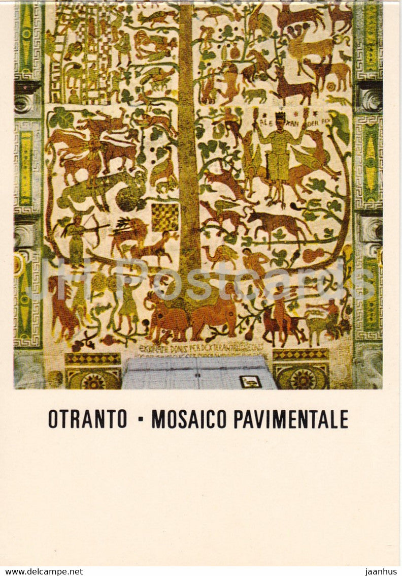 Otranto - Mosaico Pavimentale - floor mosaic - Italy - Italia - unused