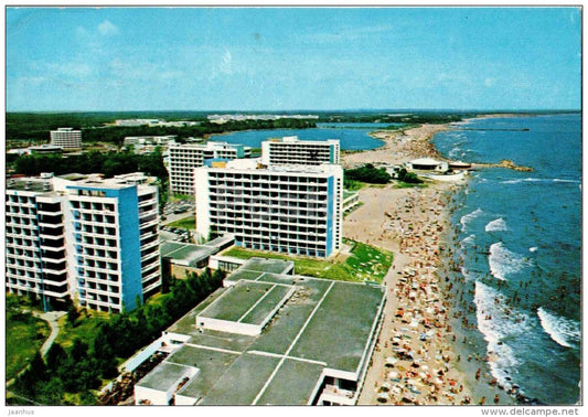 Mangalia - Nord Jupiter - beach - Romania - used 1971 - JH Postcards