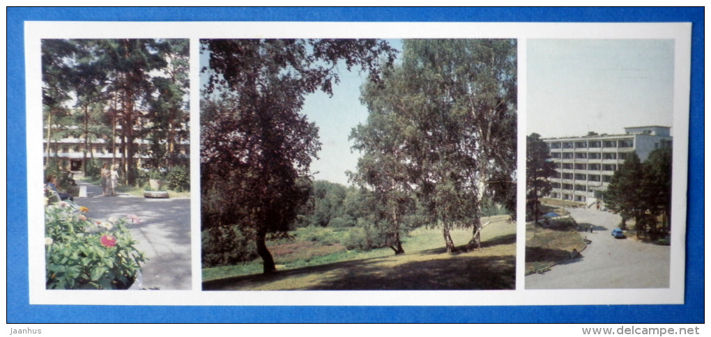 holiday house Lesniki - sanatorium pine grove - Zauralie - 1982 - Russia USSR - unused - JH Postcards