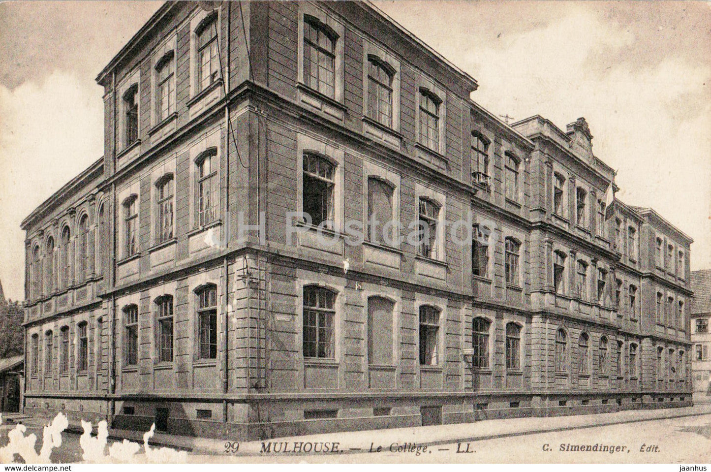Mulhouse - Le College - 29 - old postcard - France - unused - JH Postcards