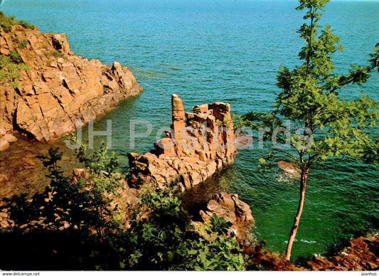 Bornholm - Lyseklippen - Ro - Cliff at Ro - Denmark - used - JH Postcards