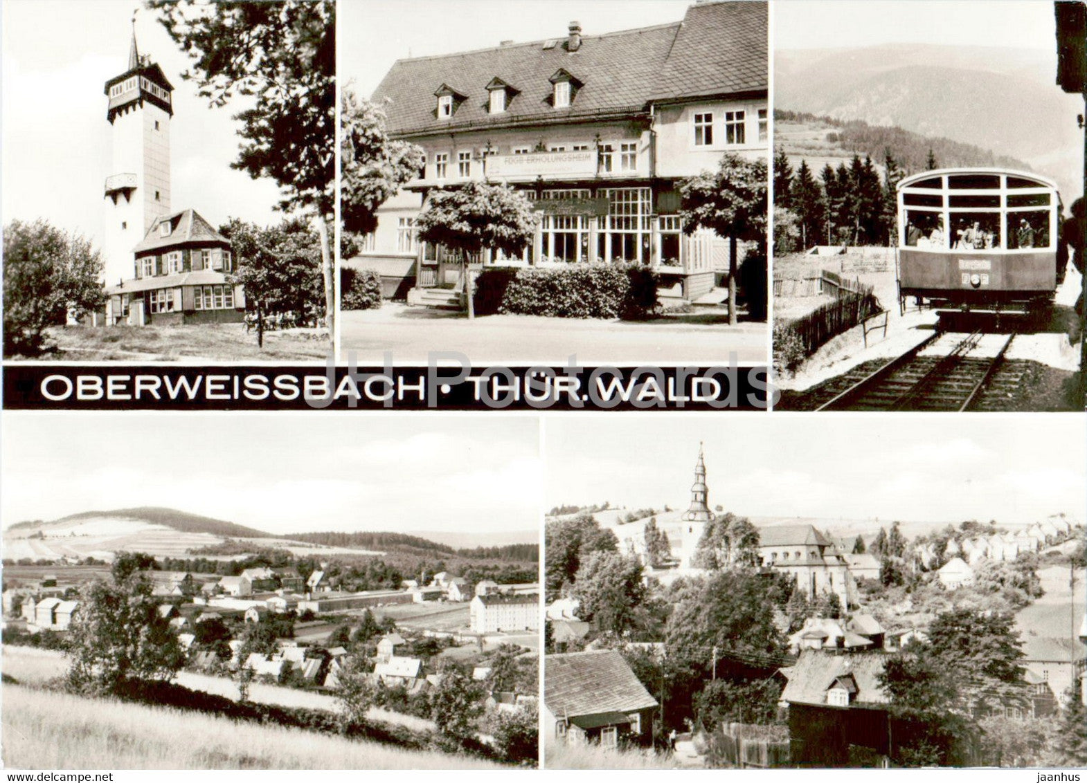 Oberweissbach - Thur Wald - funicular - Germany DDR - unused - JH Postcards