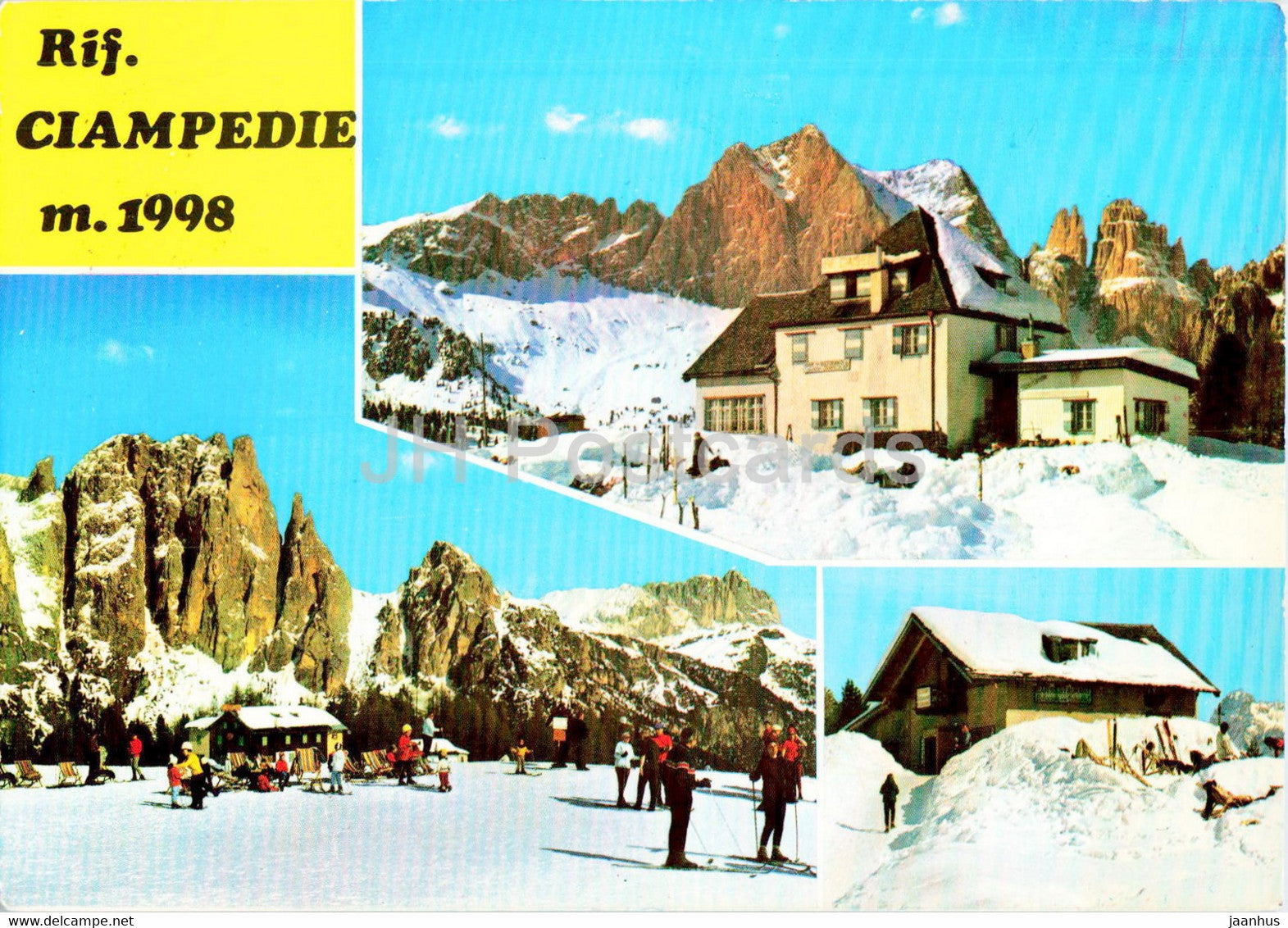 Rif Ciampedie 1998 m - multiview - 54.048 - 1974 - Italy - used - JH Postcards