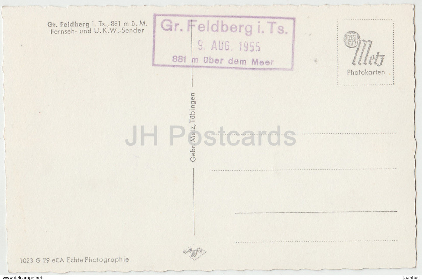 Gr Feldberg i Ts 881 m - Fernseh und UKW Sender - TV and radio tower - Germany - unused