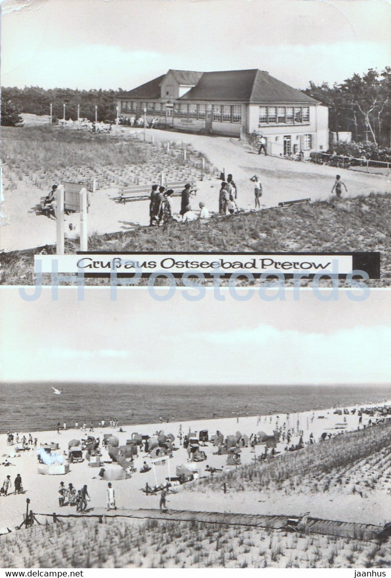 Gruss aus Ostseebad Prerow - beach - Germany DDR - used - JH Postcards