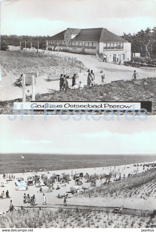 Gruss aus Ostseebad Prerow - beach - Germany DDR - used - JH Postcards