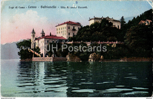 Lago di Como - Lenno - Balbianello - Villa Arconati Visconti - 344 - old postcard - 1910 - Italy - used - JH Postcards