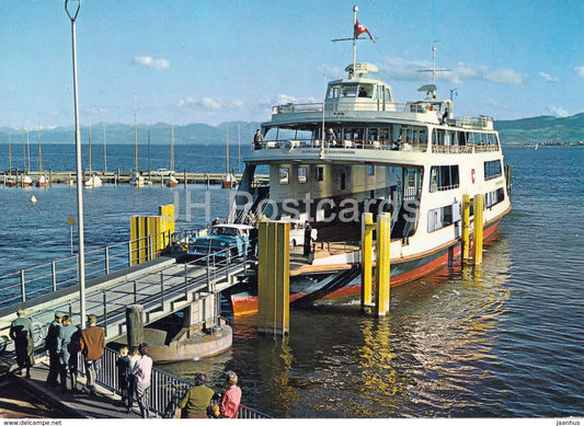Romanshorn - Autofahre - ferry - old car - 128 - 1979 - Switzerland - used - JH Postcards