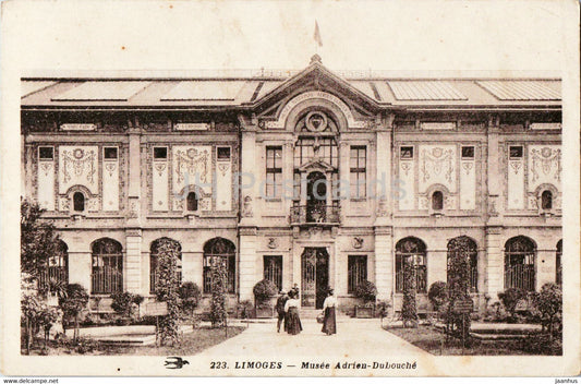 Limoges - Musee Adrien Dubouche - museum - 223 - old postcard - France - unused - JH Postcards