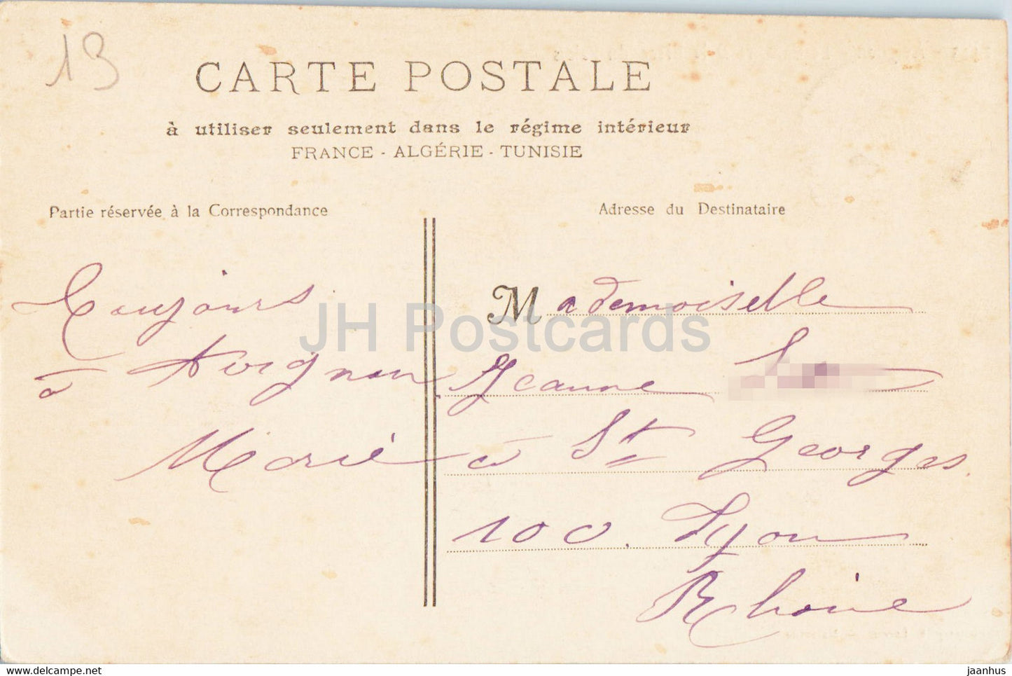Avignon - Le Calvaire et la Place du Palais - old postcard - 1905 - France - used