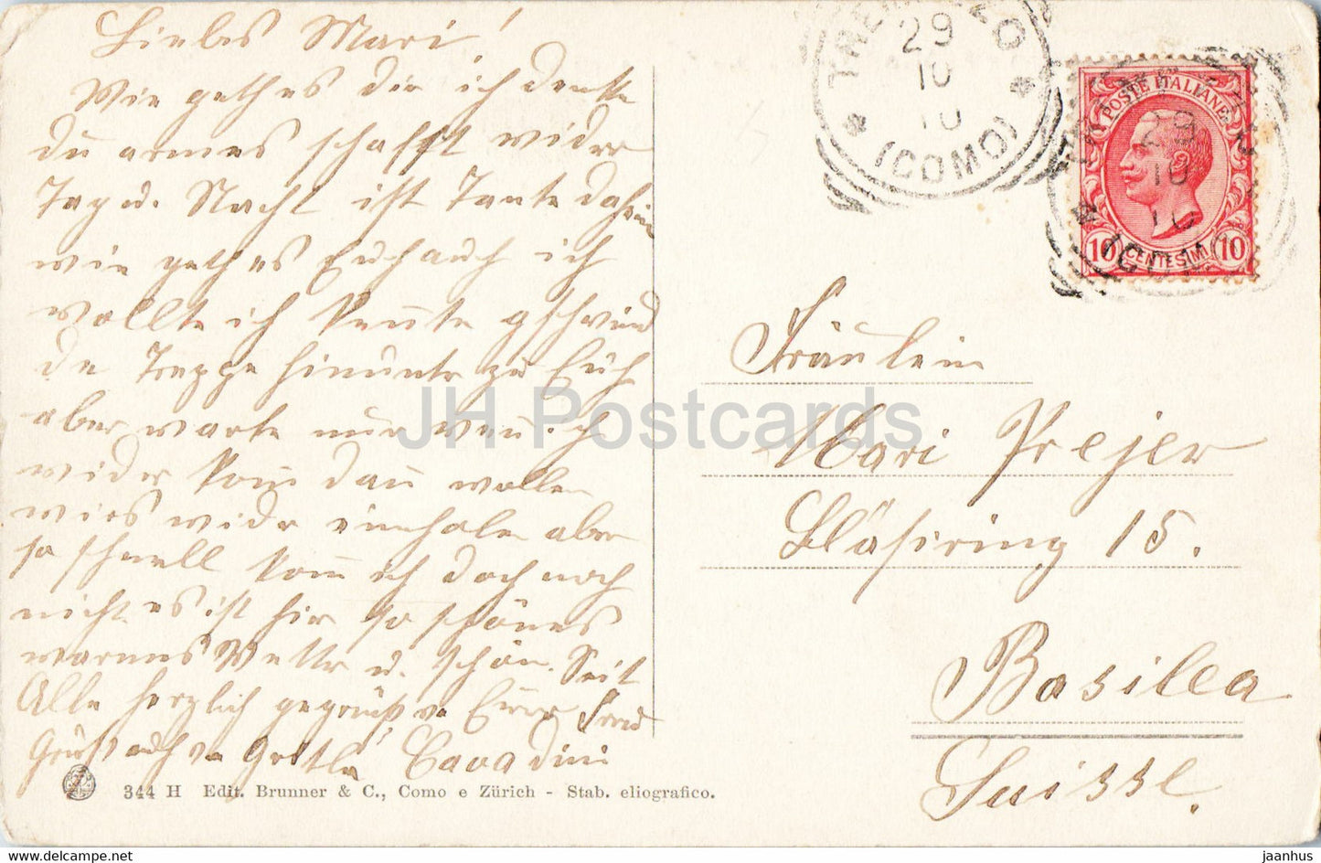 Lago di Como - Lenno - Balbianello - Villa Arconati Visconti - 344 - old postcard - 1910 - Italy - used