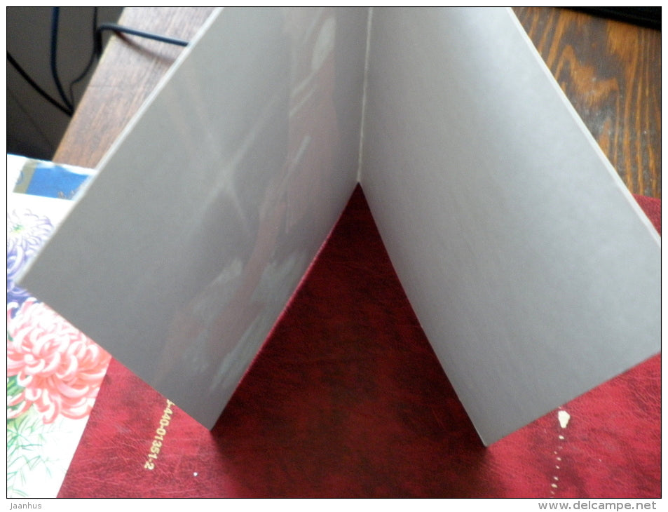 New Year greeting card - Santa Claus - girl - 1988 - Russia - USSR - unused - JH Postcards