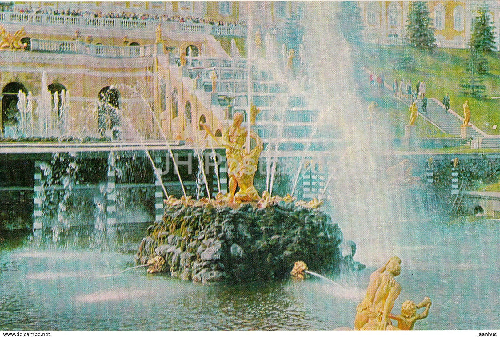 Petrodvorets - Great Cascade - 1974 - Russia USSR - unused - JH Postcards