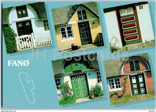 Dorpartier fra Sonderho - Fano - Doors from Sonderho - multiview - 9480 - 1996 - Denmark - used - JH Postcards