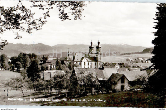 Hohenluftkurort St Peter mit Feldberg - old postcard - 1959 - Germany - used - JH Postcards