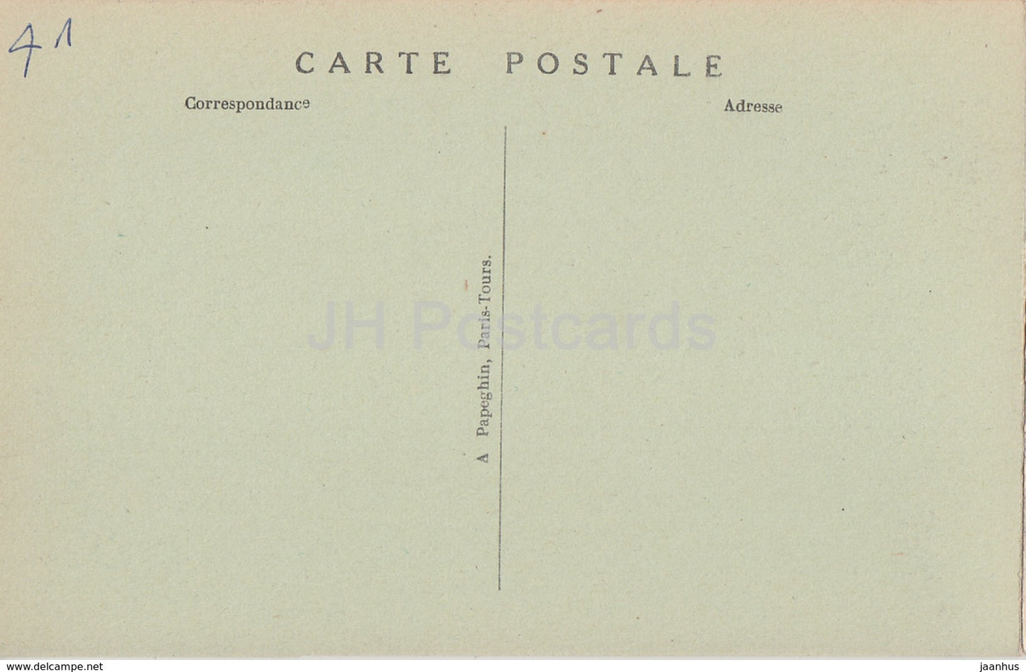 Chambord - Le Chateau vu de la route de Saint Die - castle - 7 - old postcard - France - unused