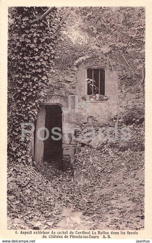 Aspect exterieur du cachot du Cardinal La Ballue - 6 - old postcard - France - unused - JH Postcards