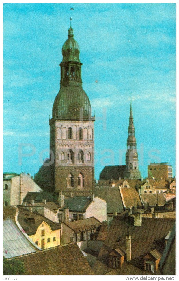 View of Old Riga - 1 - Old Town - Riga - 1974 - Latvia USSR - unused - JH Postcards