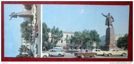 Lenin Square - monument to Lenin - Tbilisi - Georgia USSR - unused - JH Postcards