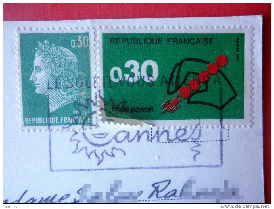 Vue gnerale prise de la Californie - Cannes - France - sent from France to Estonia USSR 1972 - JH Postcards