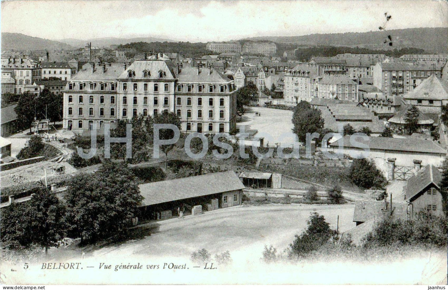 Belfort - Vue Generale vers l'Ouest - 5 - old postcard - 1919 - France - used - JH Postcards
