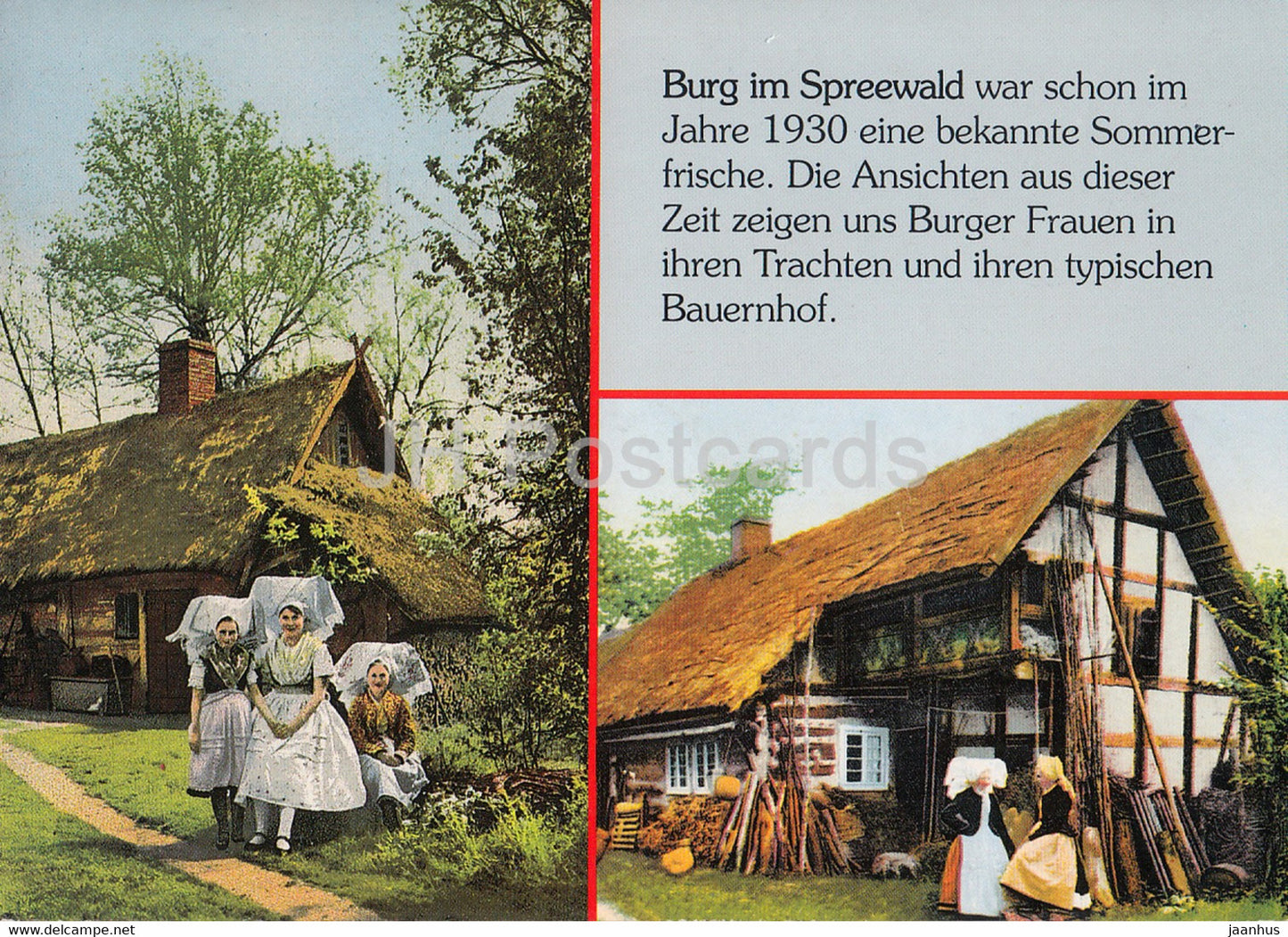 Burg im Spreewald - folk costumes - 2004 - Germany - used - JH Postcards