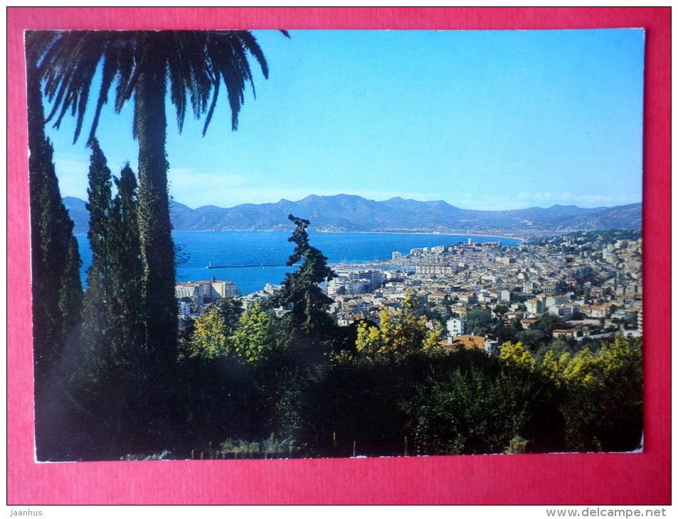 Vue gnerale prise de la Californie - Cannes - France - sent from France to Estonia USSR 1972 - JH Postcards