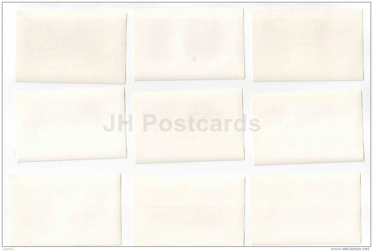 set of 16 mini format cards - Leningrad - St. Petersburg - 1969 - Russia USSR - unused - JH Postcards