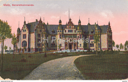 Metz - Generalkommando - Etappen Kraftwagen Park - Feldpost - old postcard - 1915 - France - used - JH Postcards