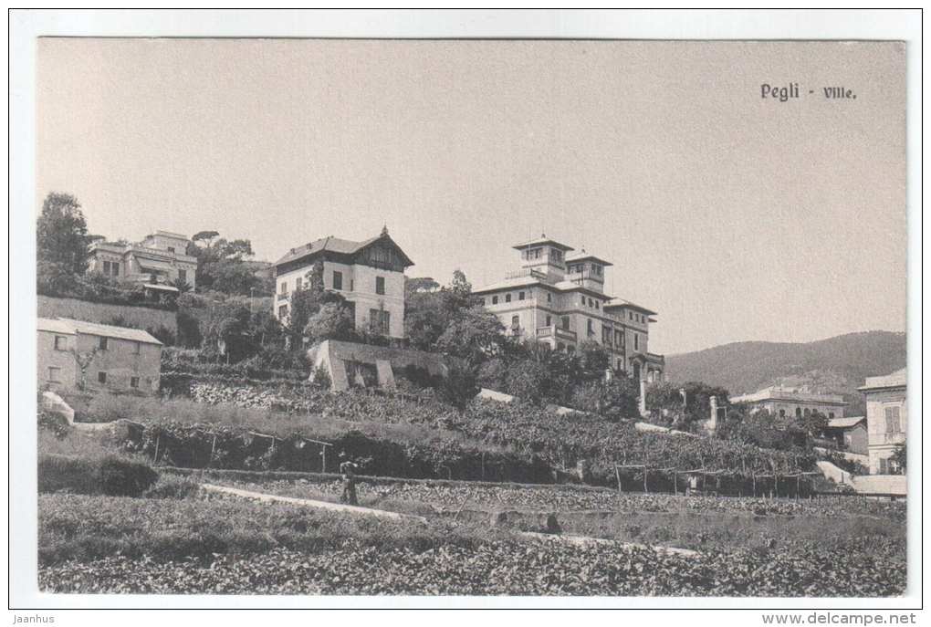 Ville - Pegli - 11887 - Edit.  Brunner & Co - old postcard - Italy - unused - JH Postcards